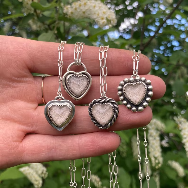 Memorial Keepsake Necklace Custom Made to Order — Kettle Black Silver