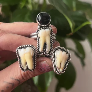 Your Own Custom Tooth Ring — Kettle Black Silver