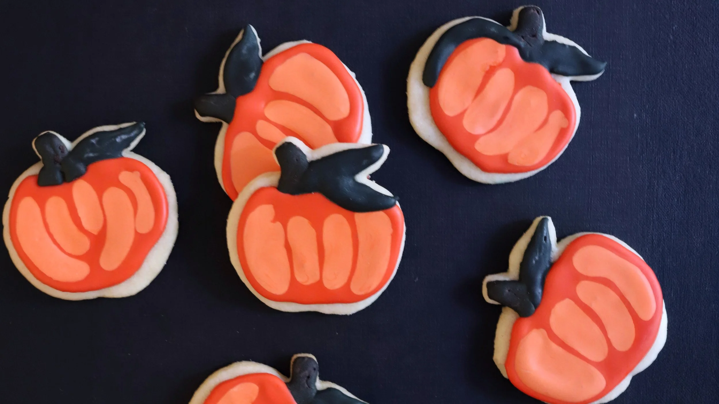 Pumpkin Shaped Sugar Cookies