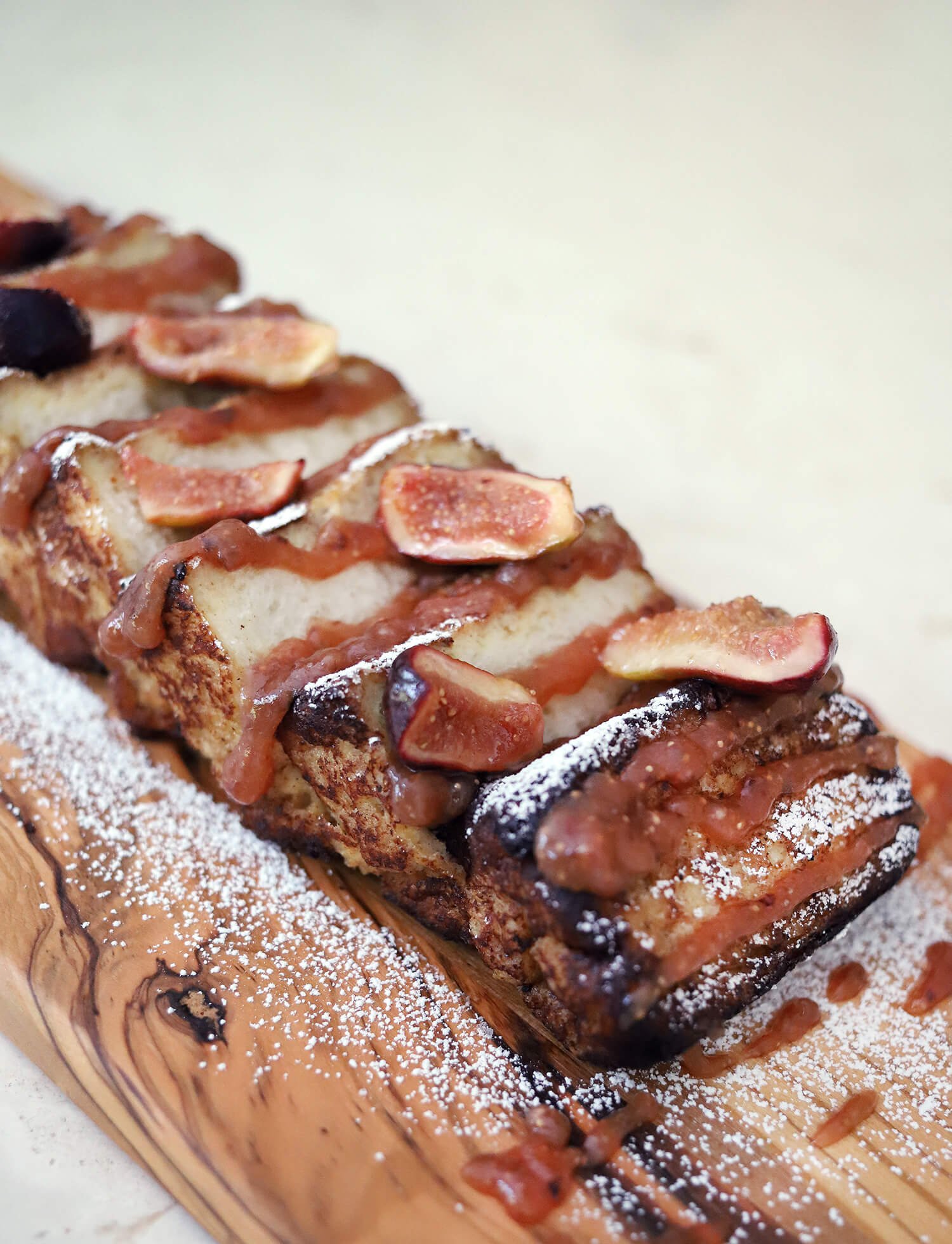 BOURBON BRICK FRENCH TOAST WITH FIG PURÉE