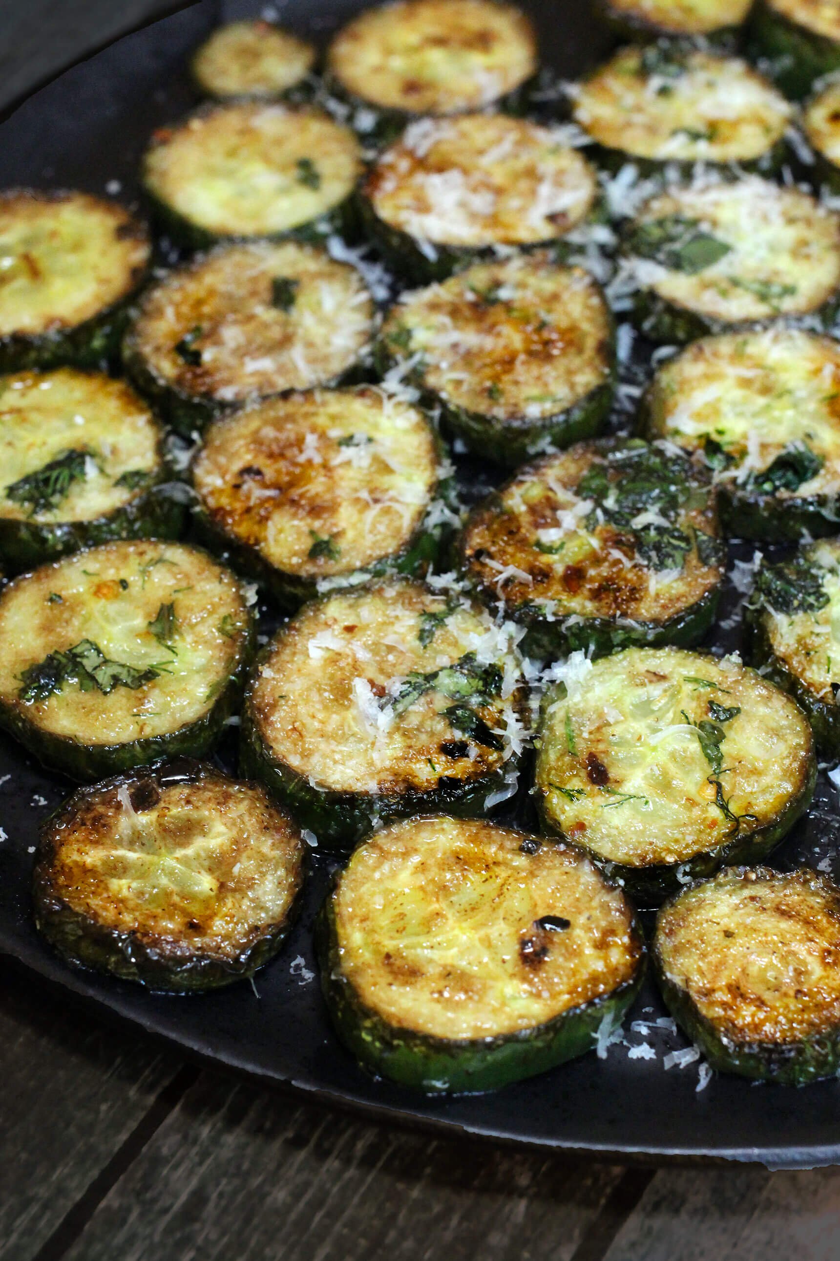 PAN-FRIED ENGLISH CUCUMBERS