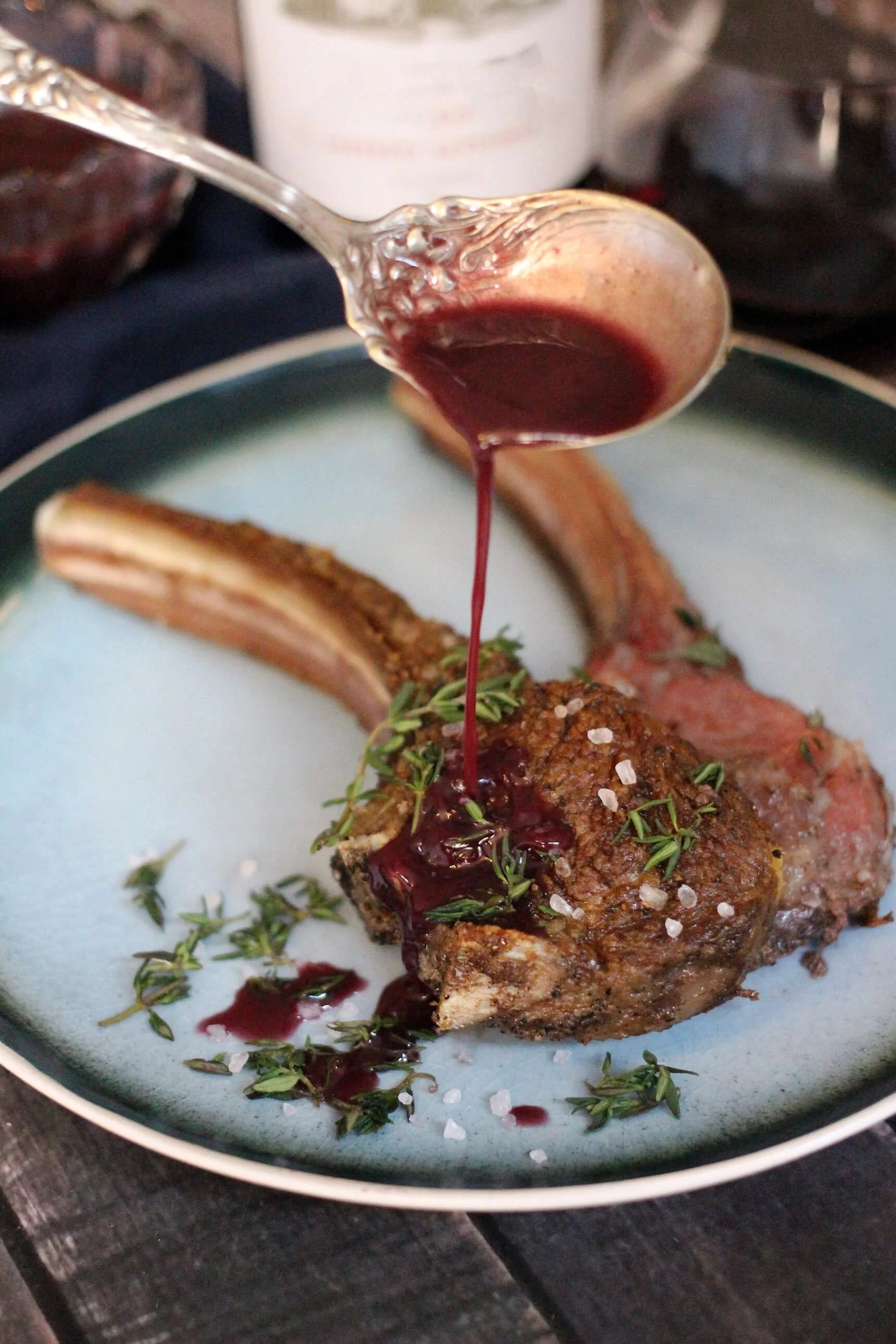 RED WINE RACK OF LAMB — COFFEE AND CHAMPAGNE