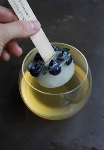 Blueberry Sage Whiskey Lemonade Popsicle Cocktail