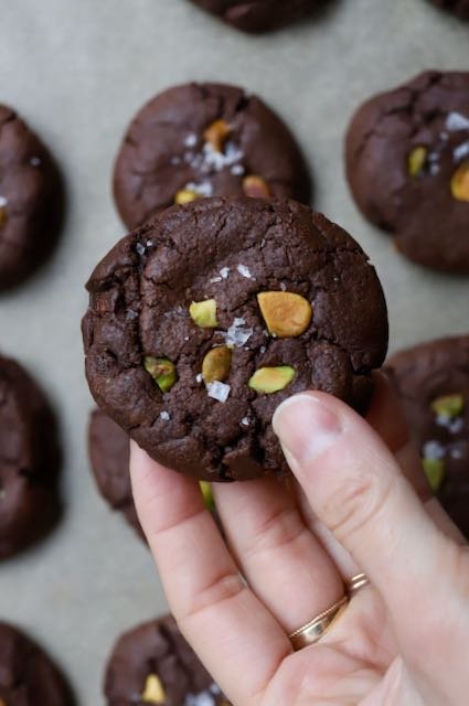 Chocolate Halva Cookies