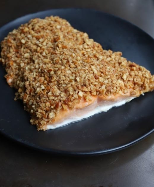 Pretzel Crusted Salmon