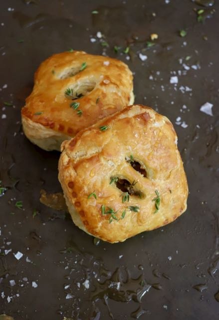 Caramelized Onion And Mushroom Pastries