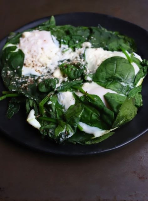 Feta and Spinach Eggs