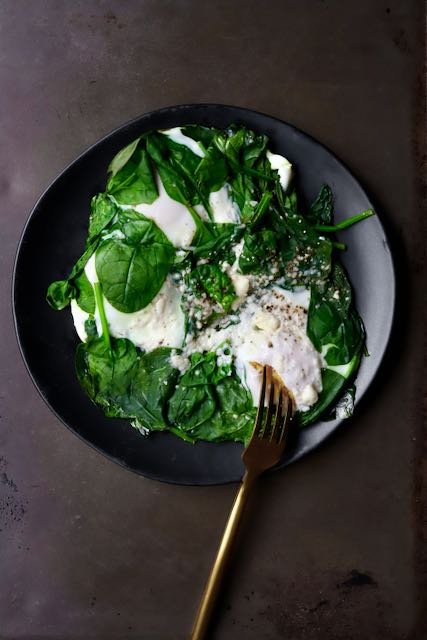 Feta and Spinach Eggs