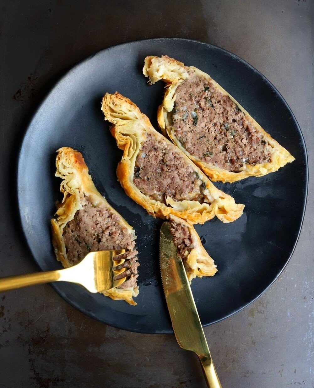 Ground Beef Wellington ... Kinda. ⁠
⁠
I described it to my kids as &quot;kinda like a meatball wrapped in a croissant&quot;. They demolished it in record time. I consider this one a huge win for the whole family. Make it for Easter or make it for a f