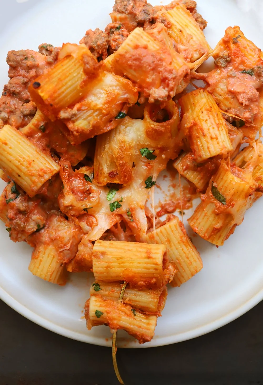 THE BEST BAKED RIGATONI RECIPE COFFEE AND CHAMPAGNE