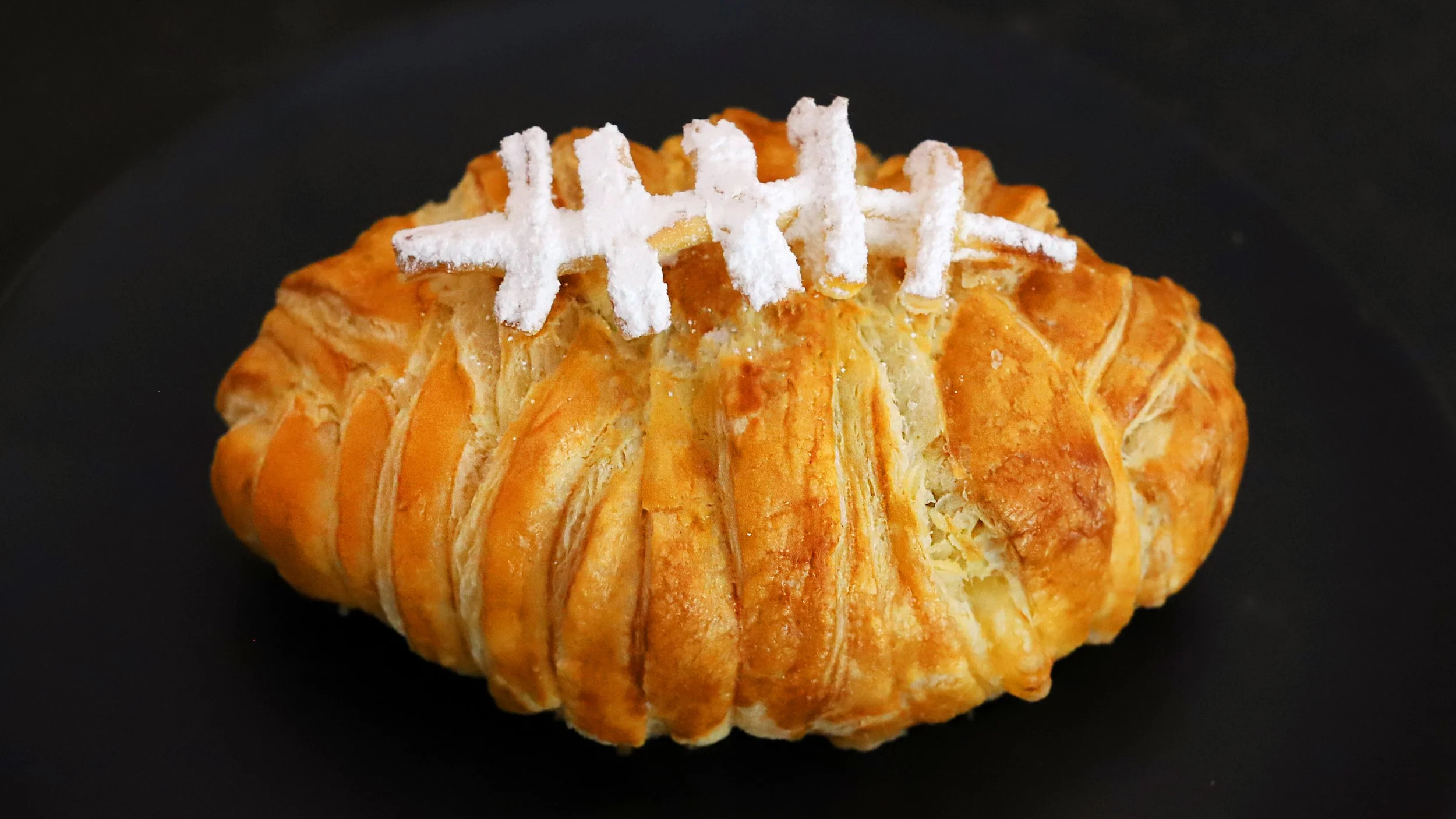 SUPER BOWL FOOTBALL BAKED BRIE