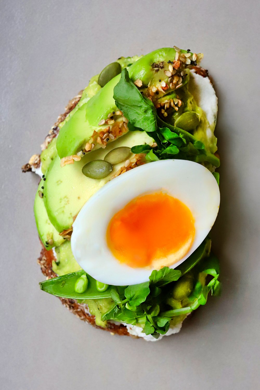 AVOCADO &amp; RICOTTA TOAST WITH JAMMY EGG