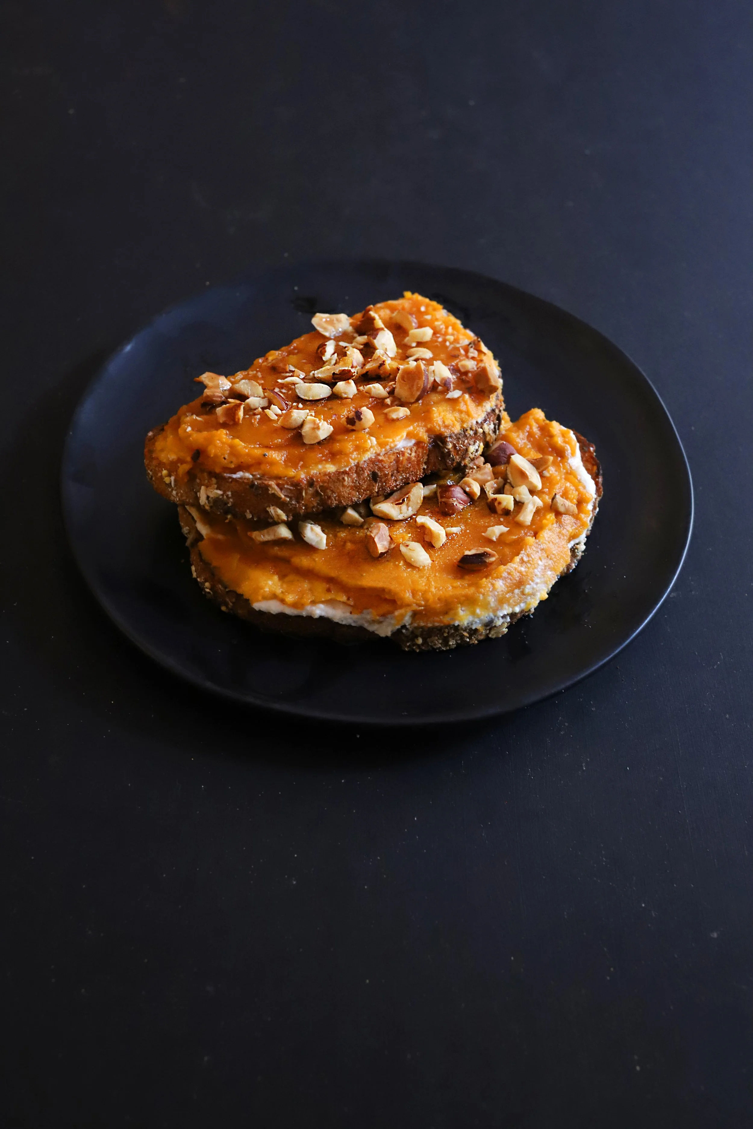 MAPLE SWEET POTATO &amp; RICOTTA SOURDOUGH TOAST