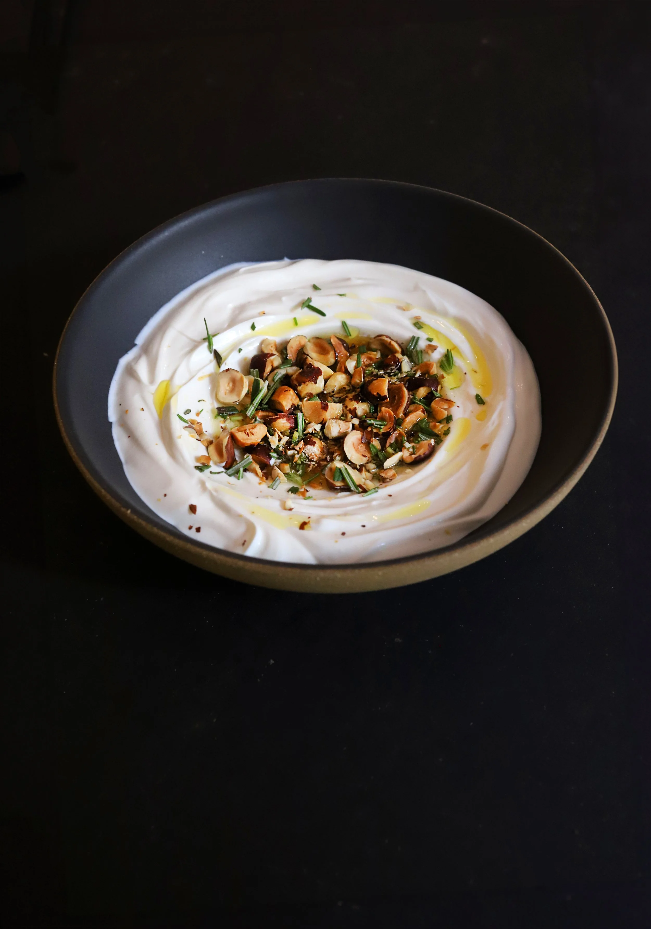 WHIPPED RICOTTA DIP WITH HAZELNUTS, HONEY &amp; ROSEMARY