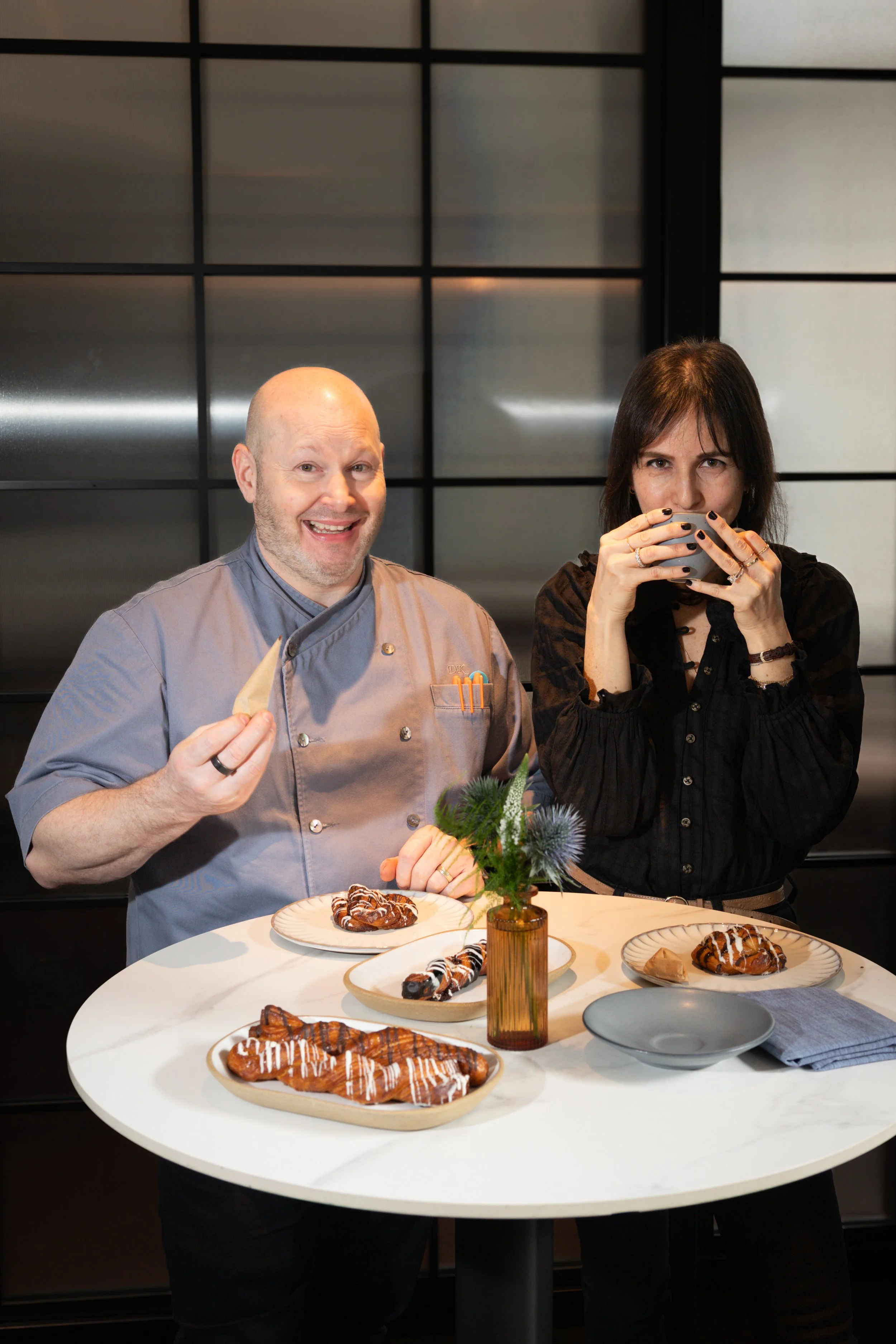 COFFEE &amp; CHAMPAGNE X THE BAKERY AT GREYWIND CHOCOLATE &amp; CARDAMOM TUXEDO TWIST