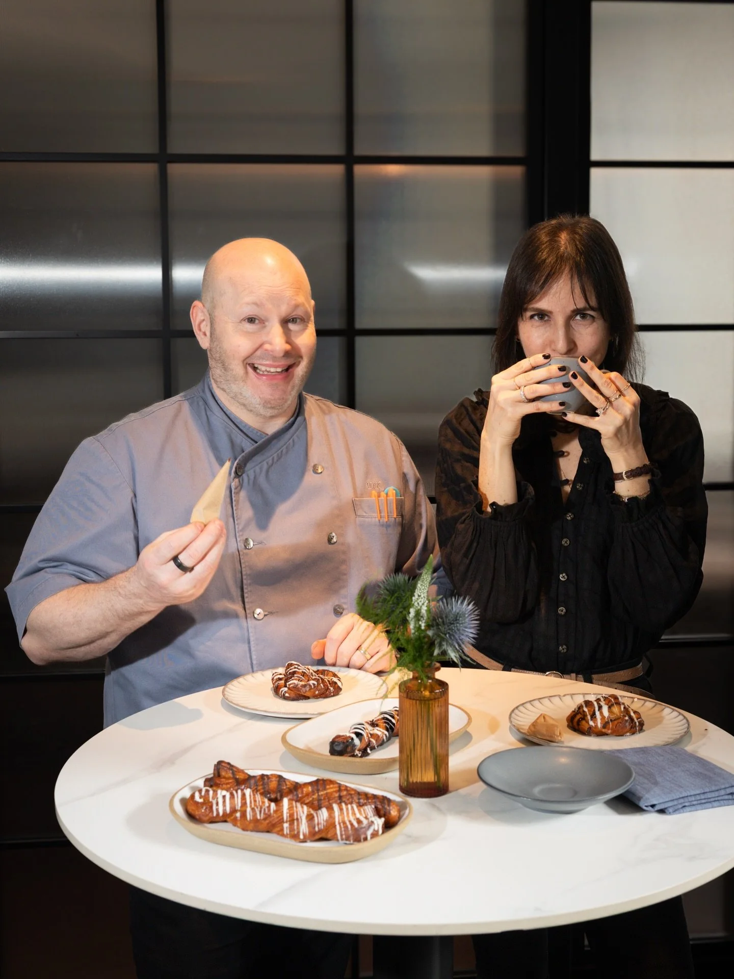 @coffeeandchampagne X @thebakeryatgreywind pastry collab! 📣 ICYMI I worked we chef @dan_kluger to make an insanely delicious Chocolate &amp; Cardamom Tuxedo Twist Pastry for their caf&eacute;. IT&rsquo;S EPIC! A must! And it&rsquo;s available throug