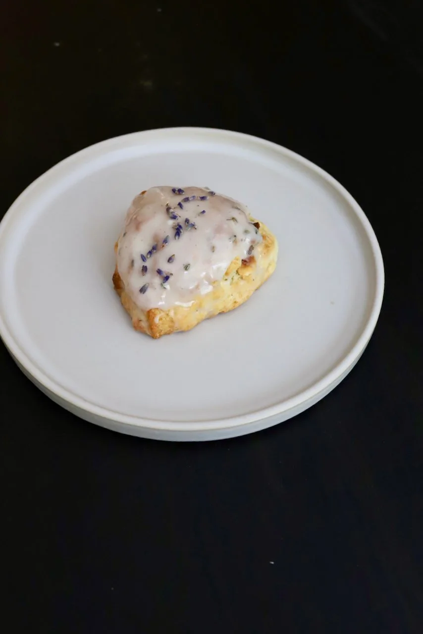 Lavender White Chocolate Scones