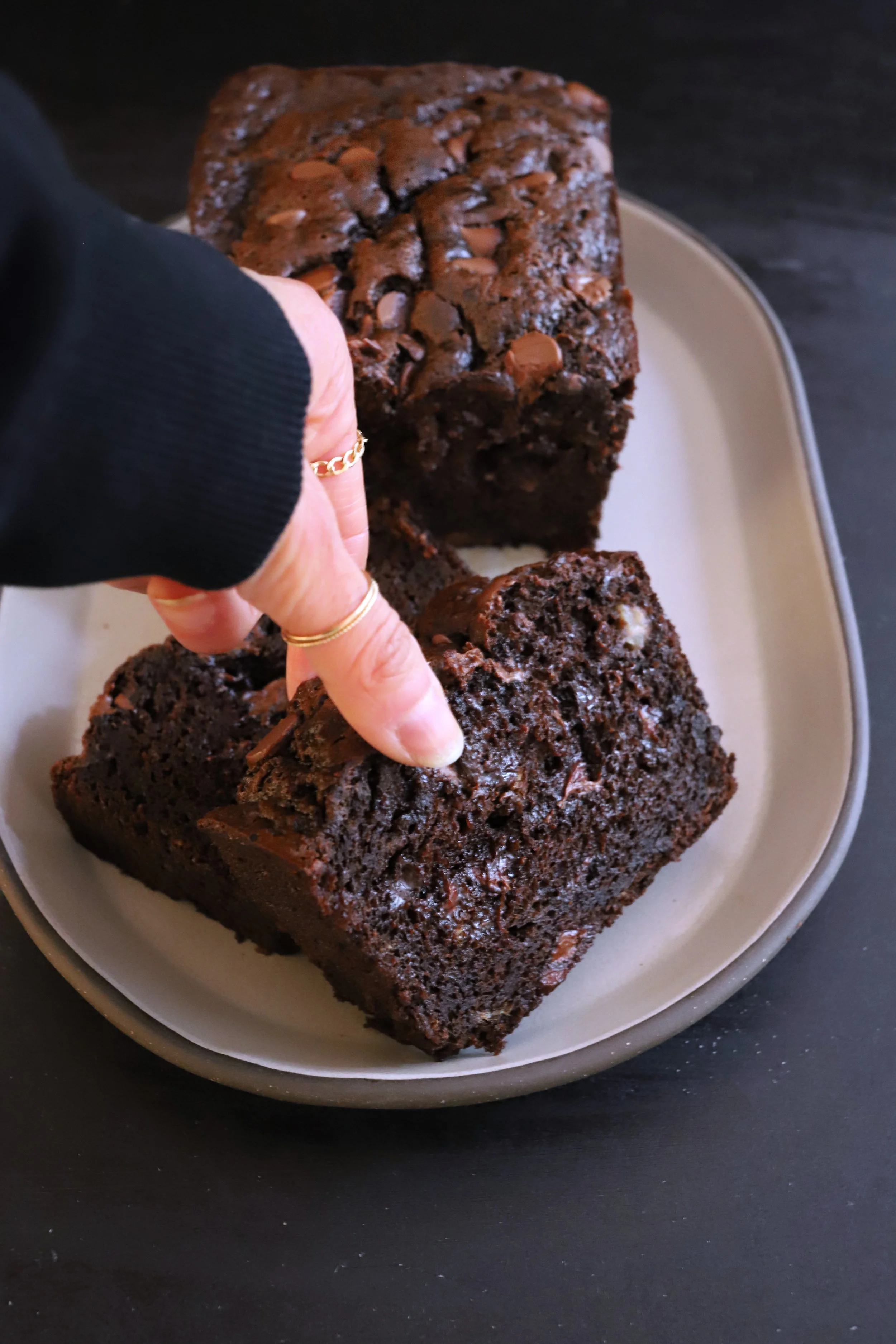 Chocolate Chocolate Chip Banana Bread