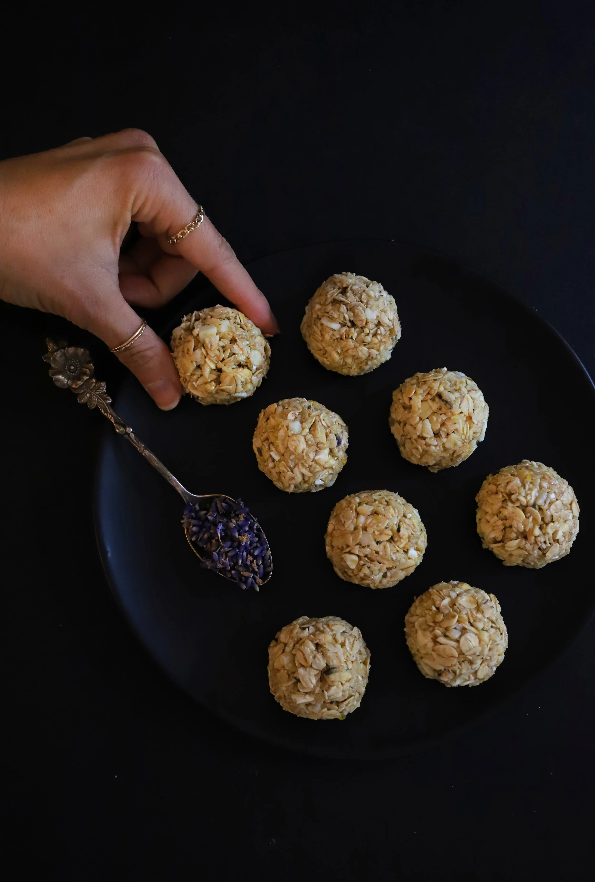 HONEY LAVENDER WHITE CHOCOLATE ENERGY BALLS