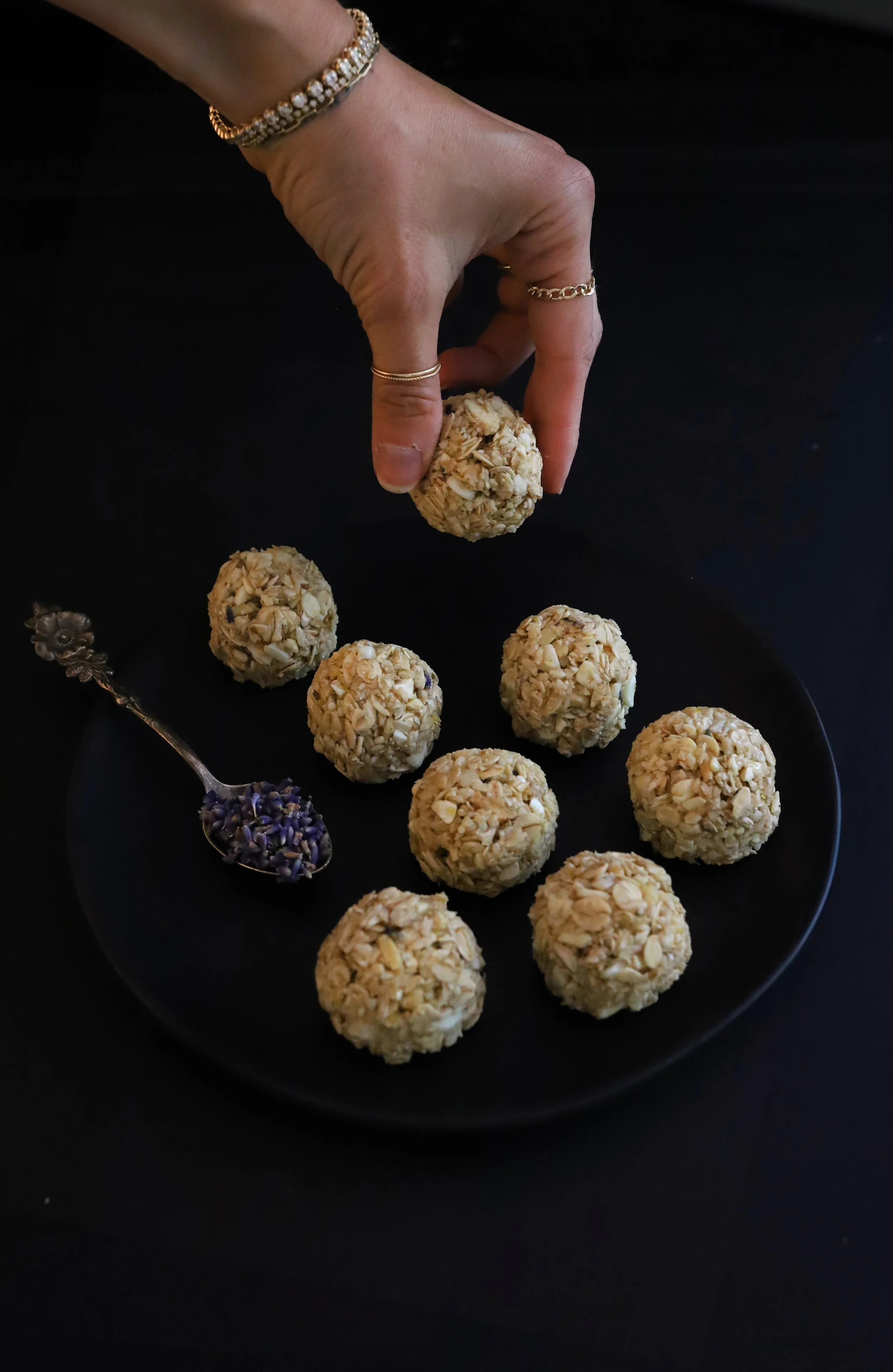 HONEY LAVENDER WHITE CHOCOLATE ENERGY BALLS