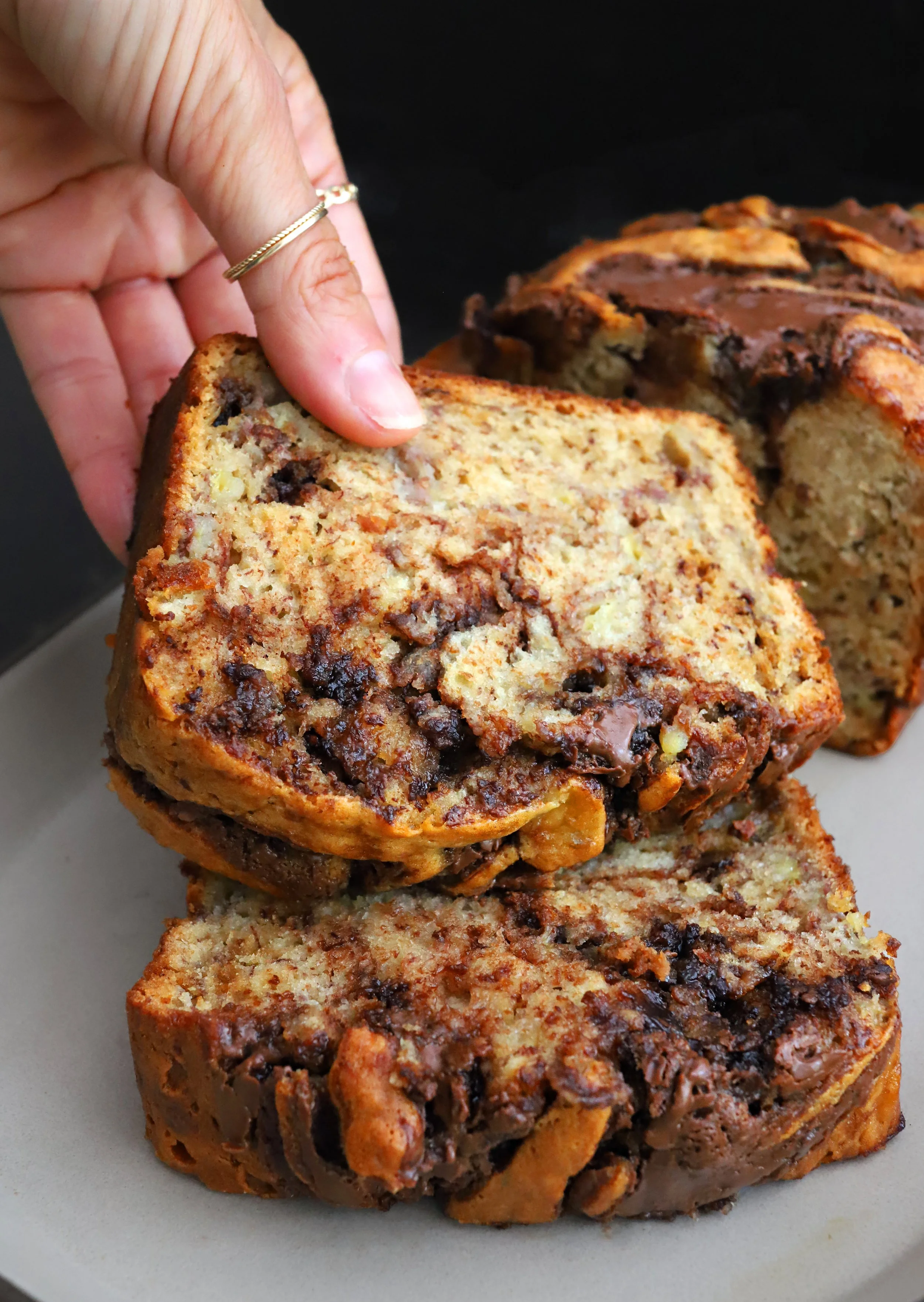 Nutella Banana Bread