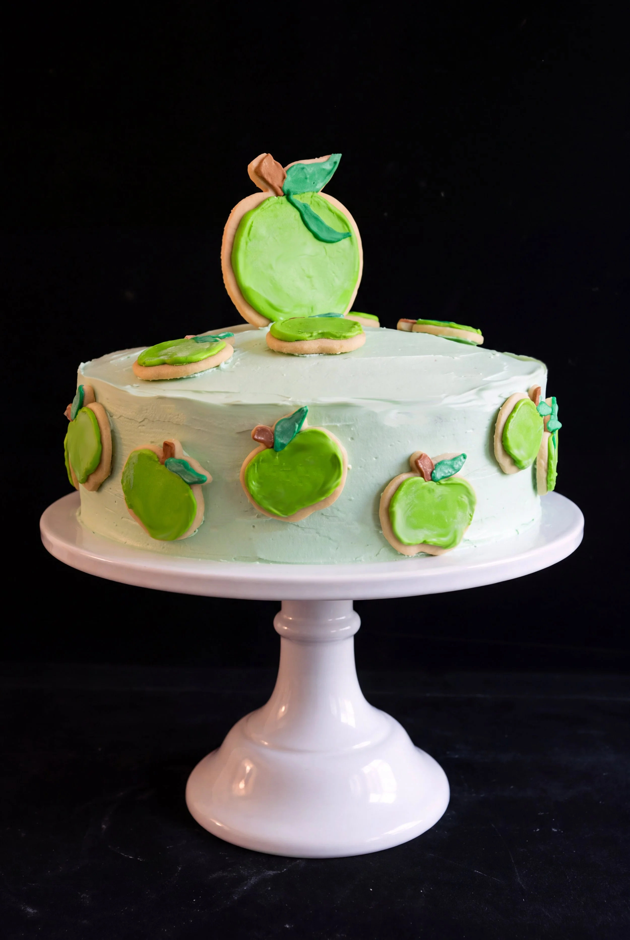 APPLE CIDER SPICE BIRTHDAY CAKE WITH APPLE SUGAR COOKIES