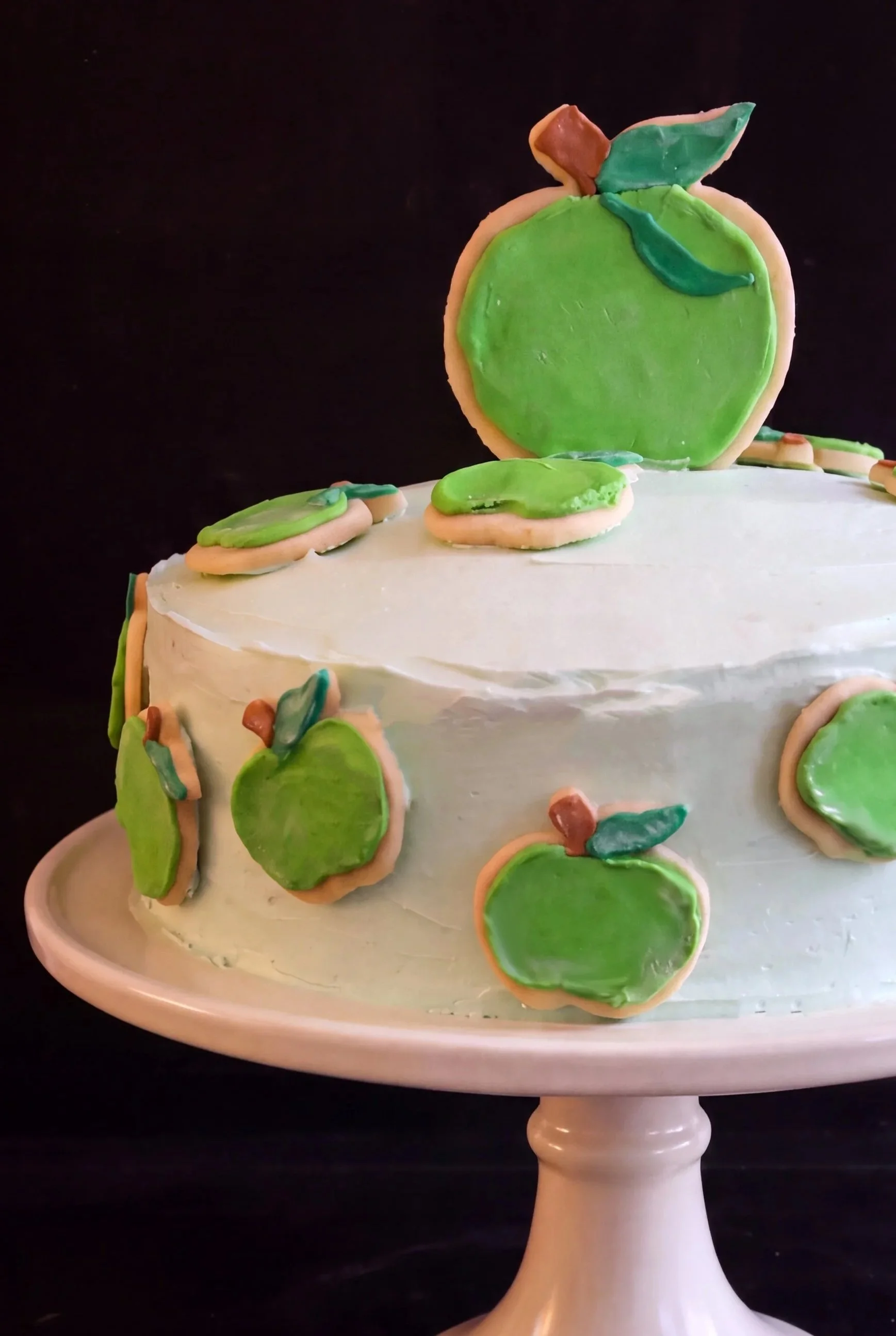 APPLE CIDER SPICE BIRTHDAY CAKE WITH APPLE SUGAR COOKIES