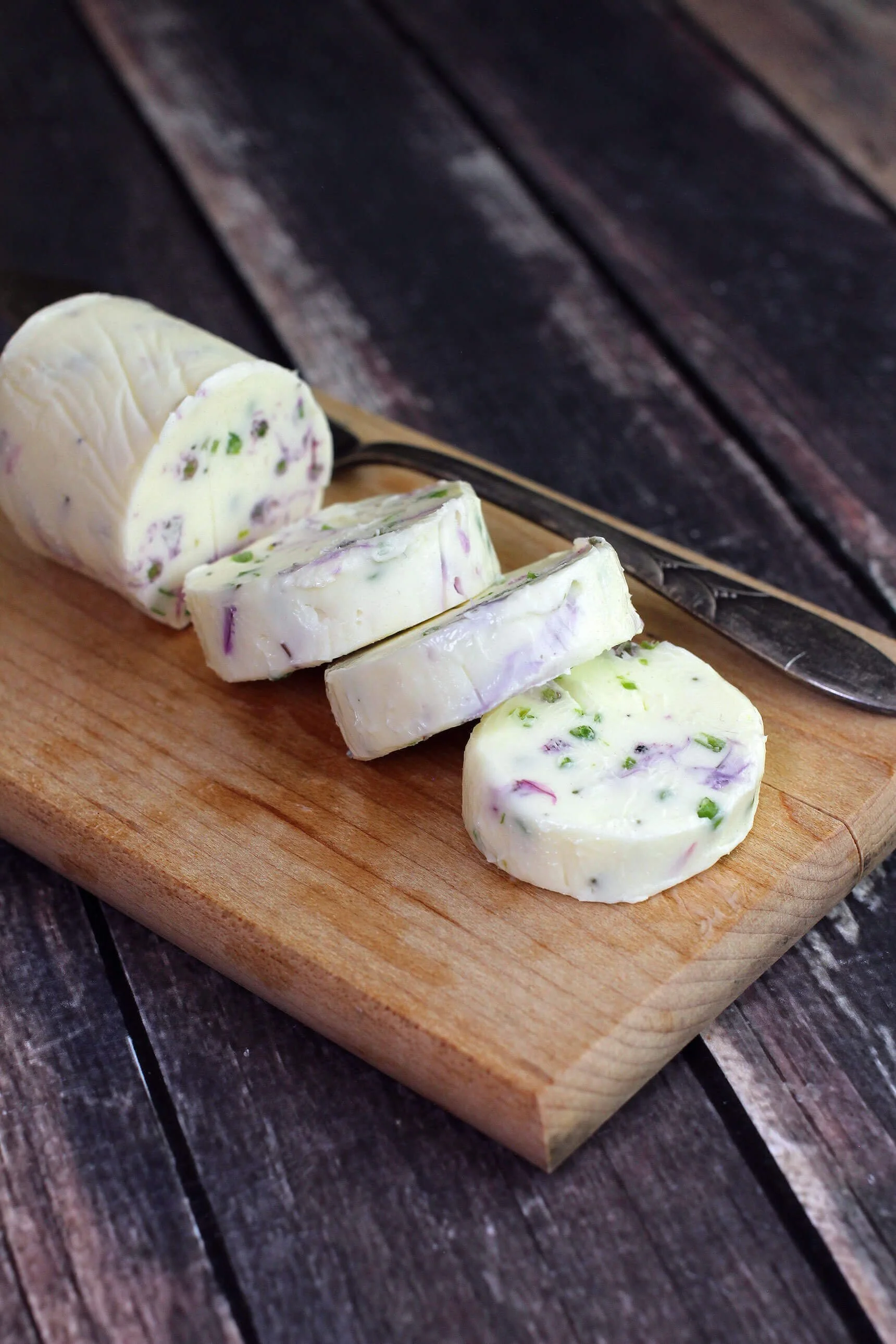 CHIVE FLOWER COMPOUND BUTTER