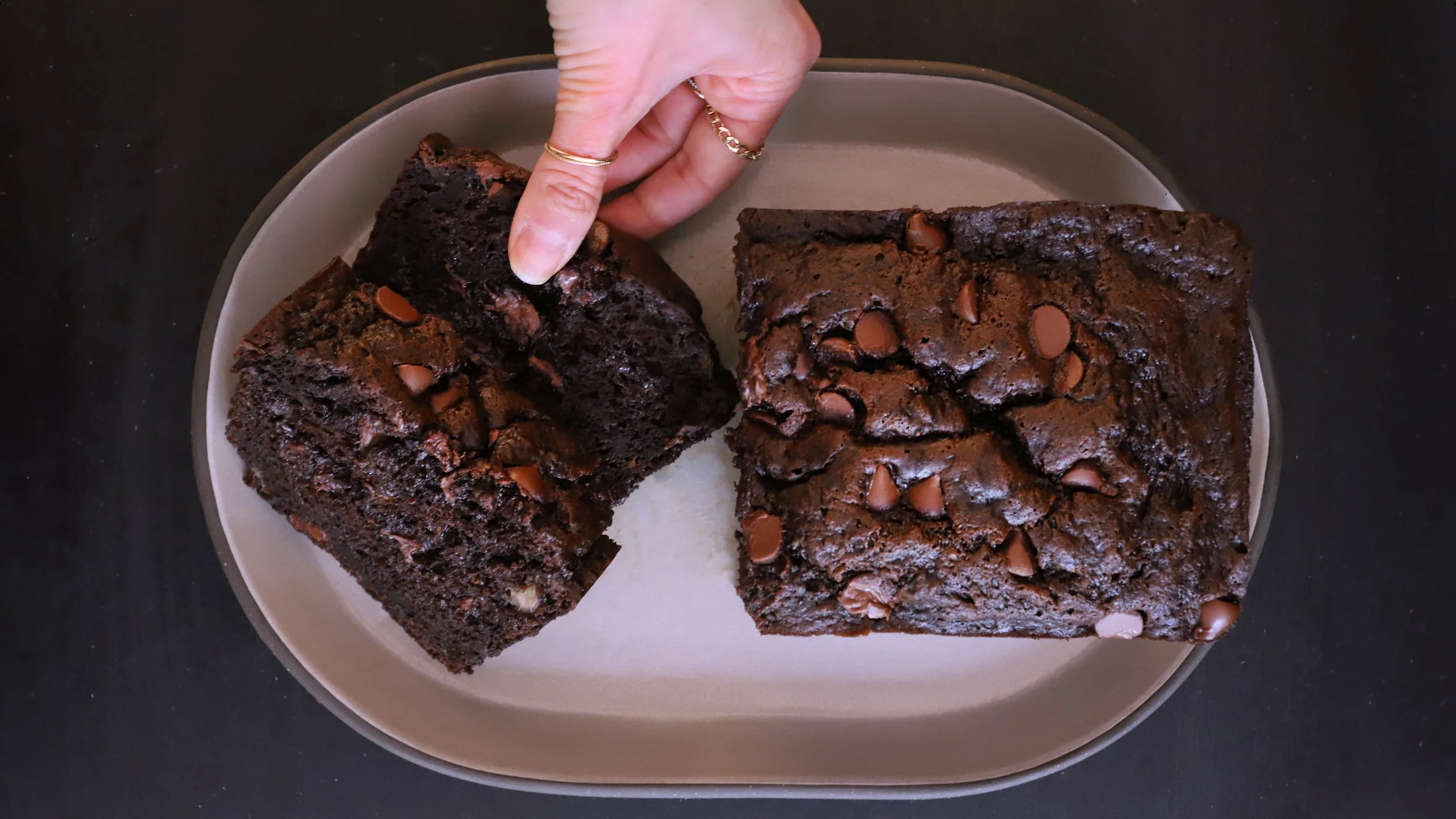 CHOCOLATE CHOCOLATE CHIP BANANA BREAD