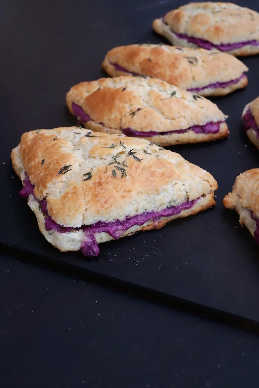 BLUEBERRY THYME & GOAT CHEESE SCONES