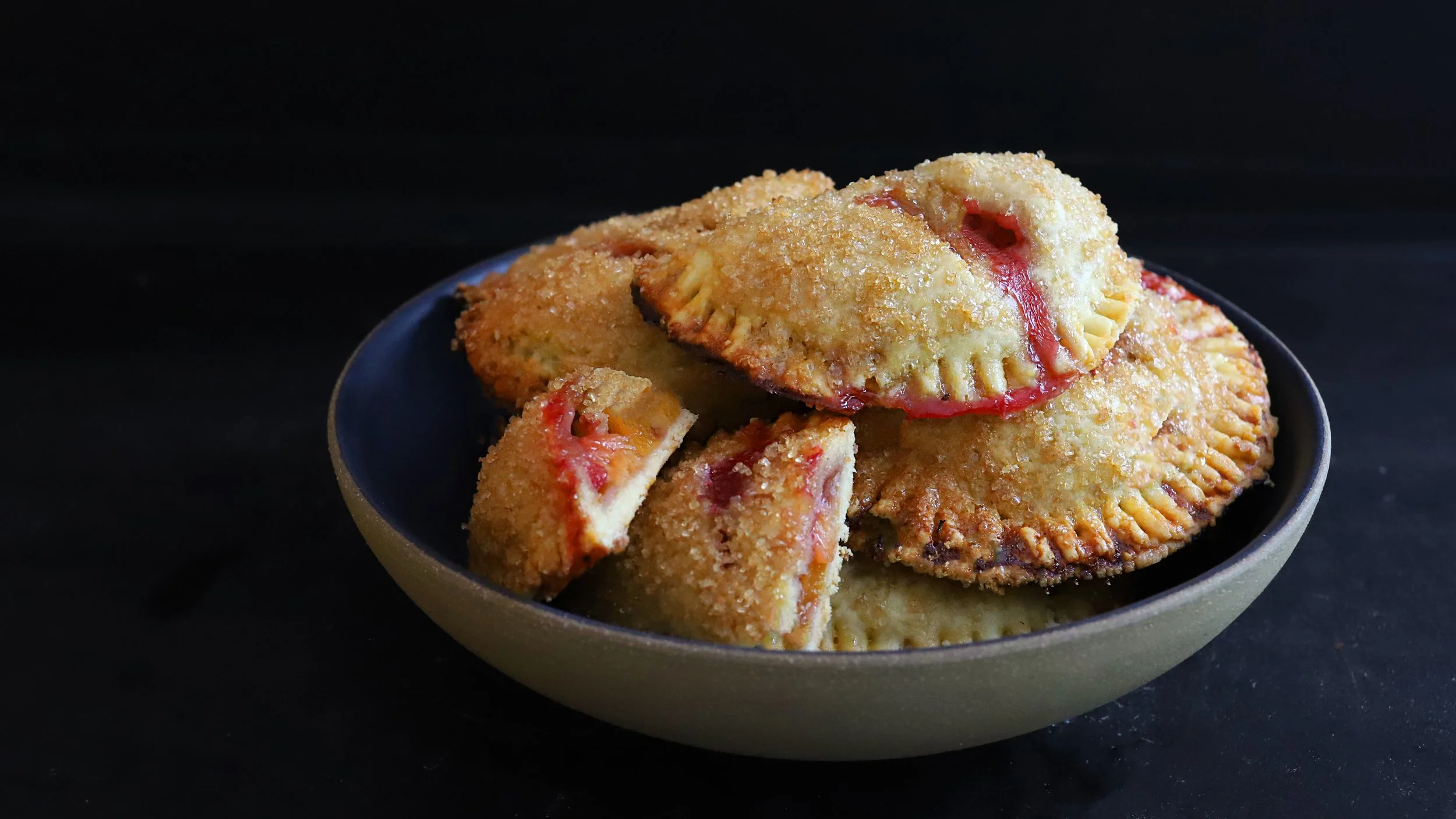 PEACH AND RASPBERRY HAND PIES