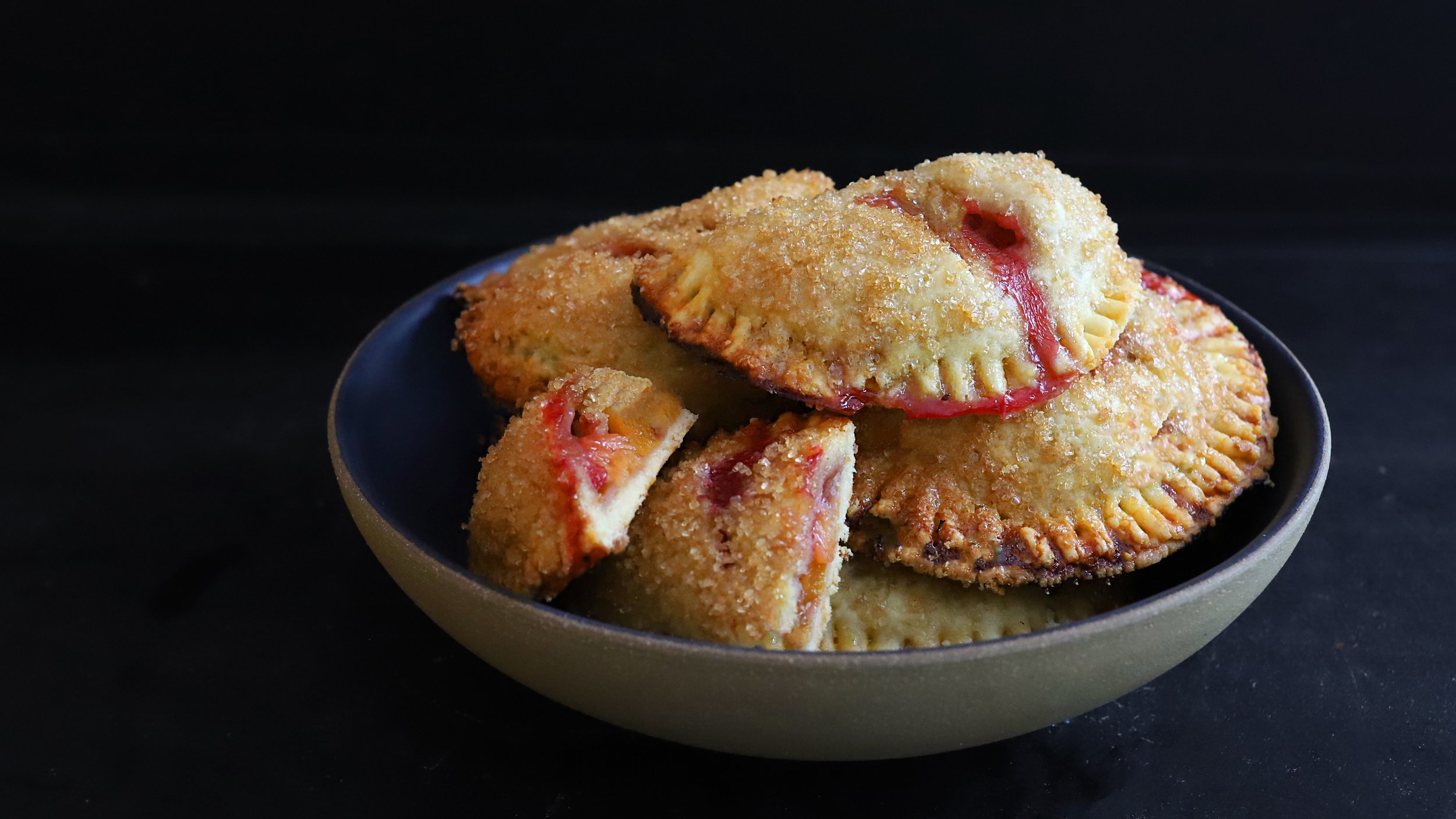 PEACH AND RASPBERRY HAND PIES