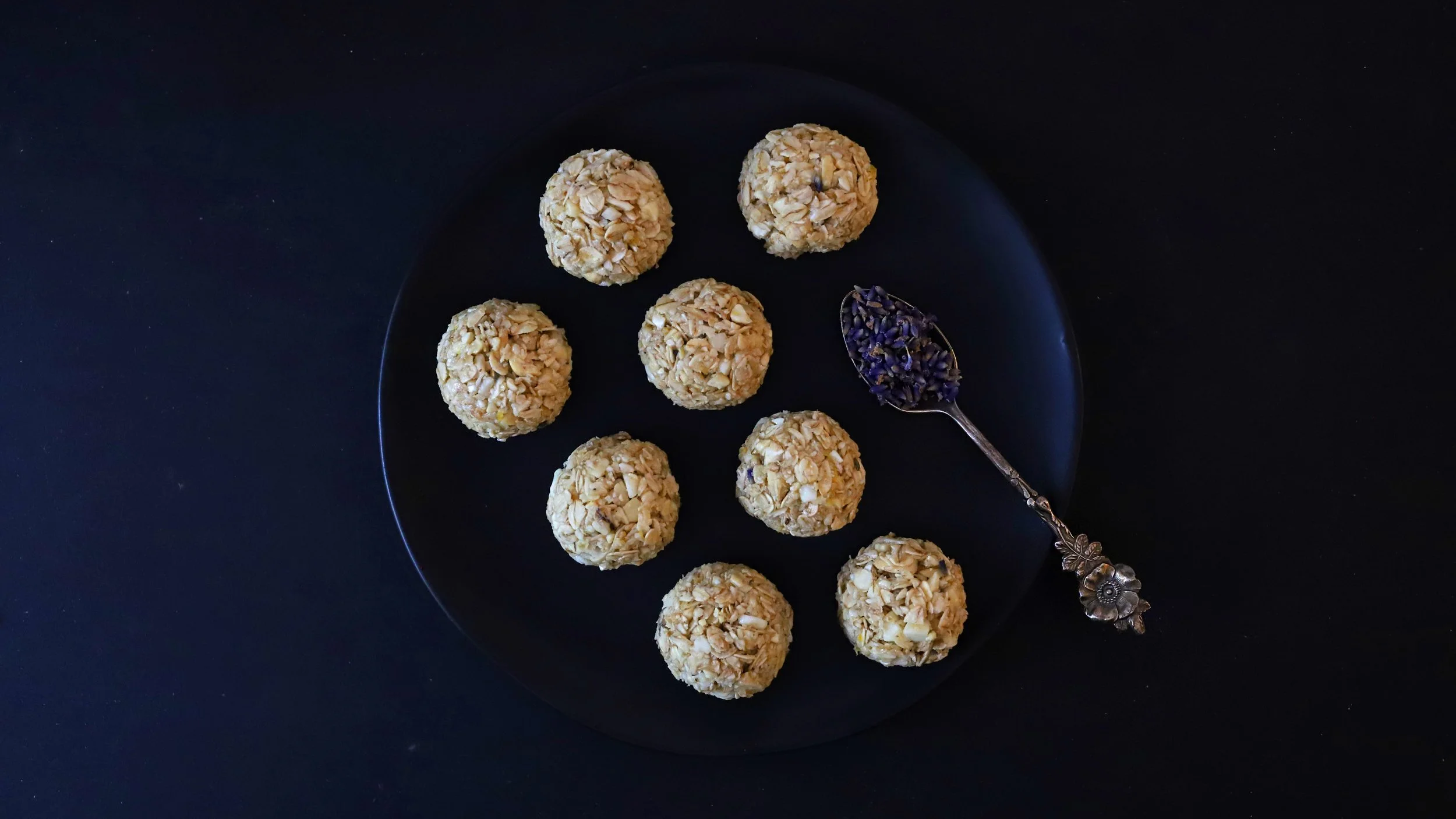 HONEY LAVENDER WHITE CHOCOLATE ENERGY BALLS