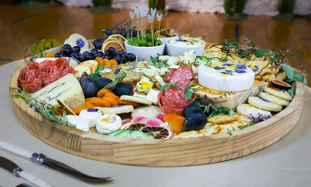 Floral Themed Cheeseboard crafted for a benefit.