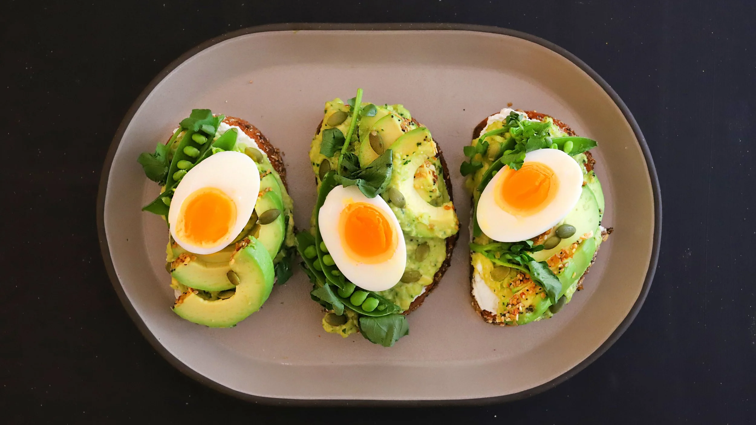 HONEY TRUFFLE RICOTTA &amp; AVOCADO TOAST WITH JAMMY EGG