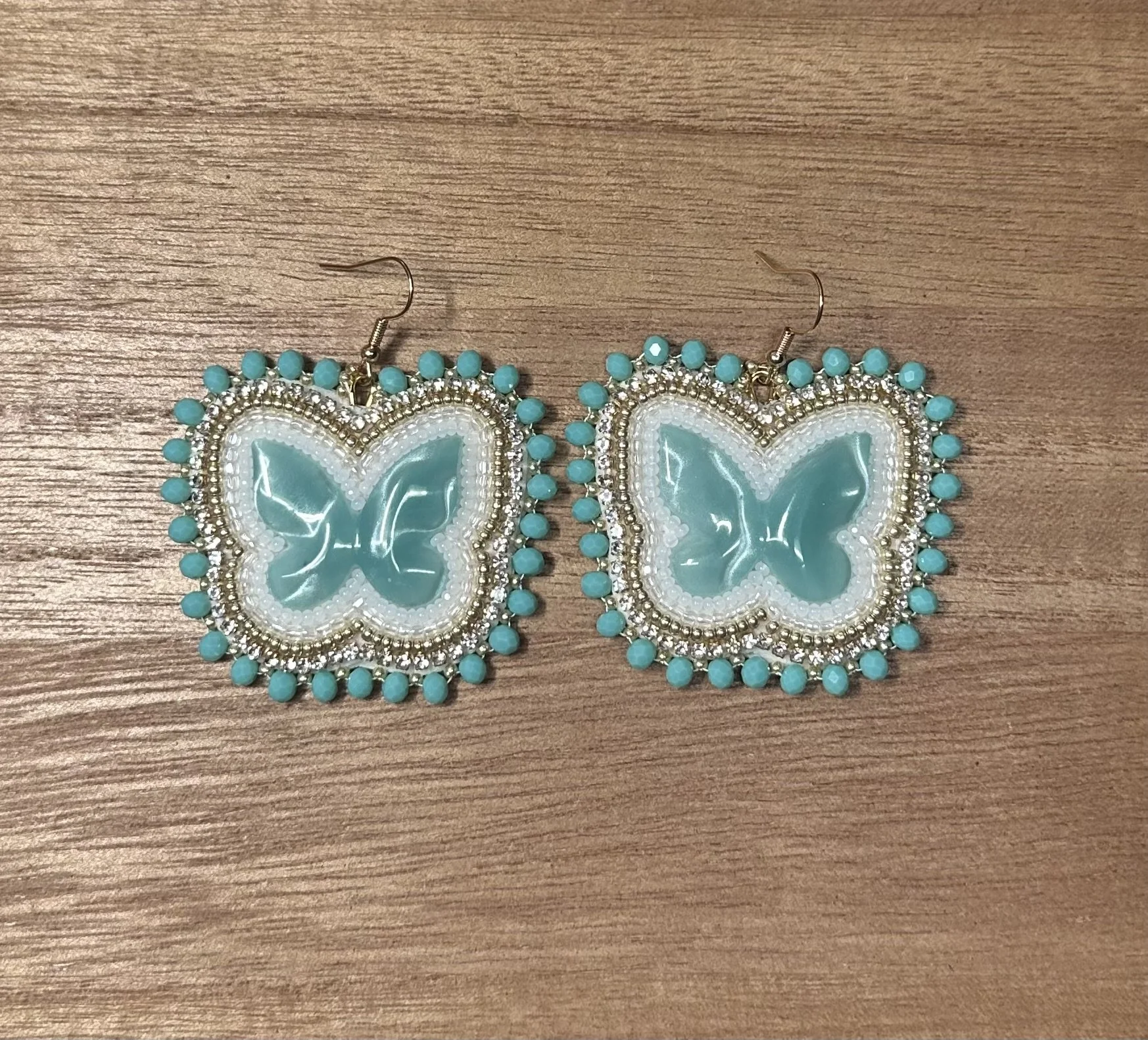 Aqua Blue Butterflies.