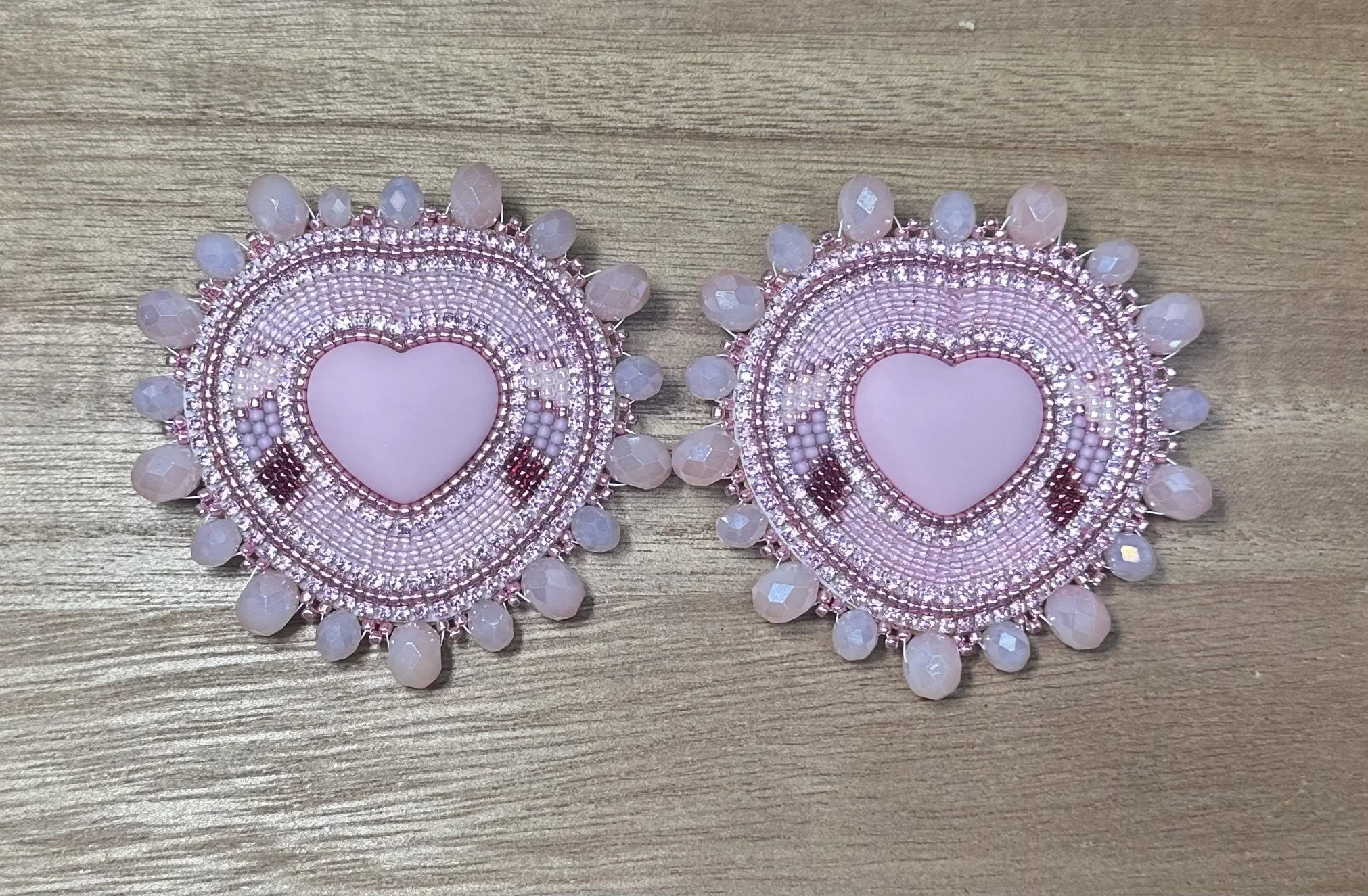 Blush Pink Hearts.