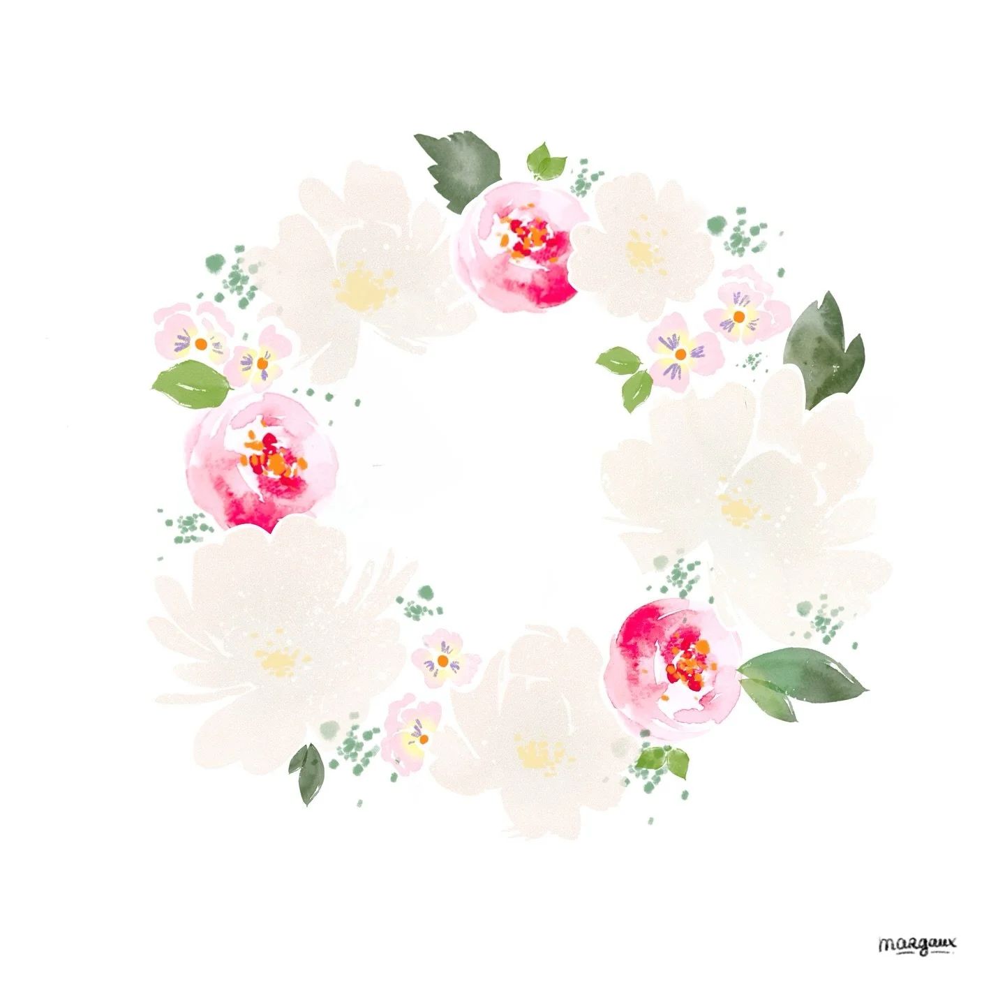 🌸 Flower crown, inspired by @flowrette_com 🌸
.
#flowercrown #floralillustration #aquarellefleurs #floralwatercolor #flowerillustration