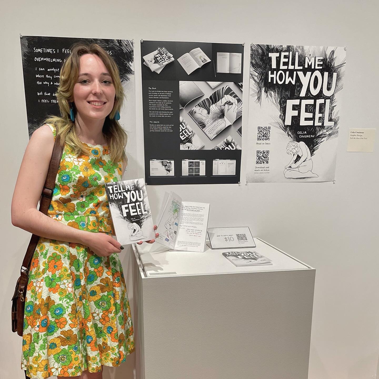 Picture from the last day of the BFA show yesterday - thanks for everyone’s support! If you want to still see more of the project including process, my posters, and more, the BFA website is live - I reposted the link on my story.
If you&rsquo