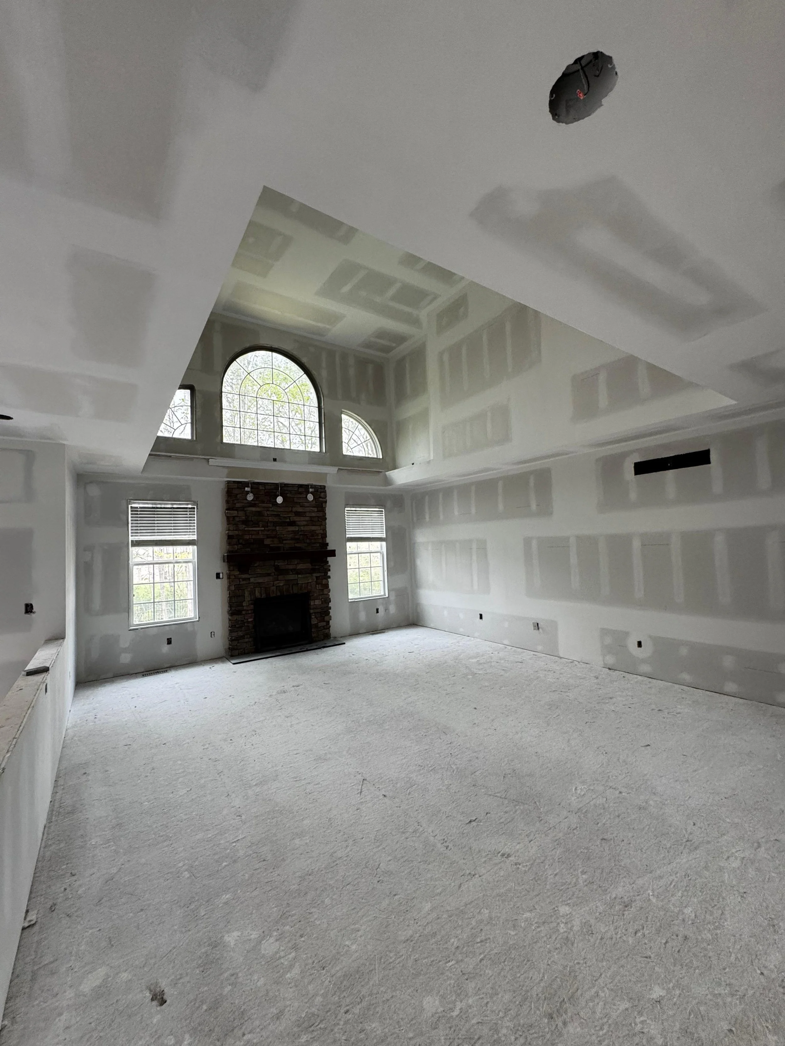 Drywall installation and level 4 finish, Cincinnati drywall, drywall Cincinnati, residential renovation, fire restoration