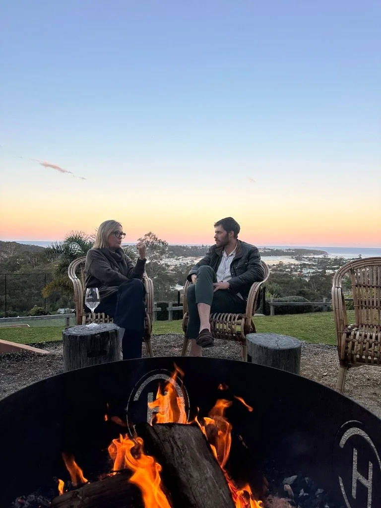 Fire Pit Welcome Drinks Hillcrest Merimbula Winter