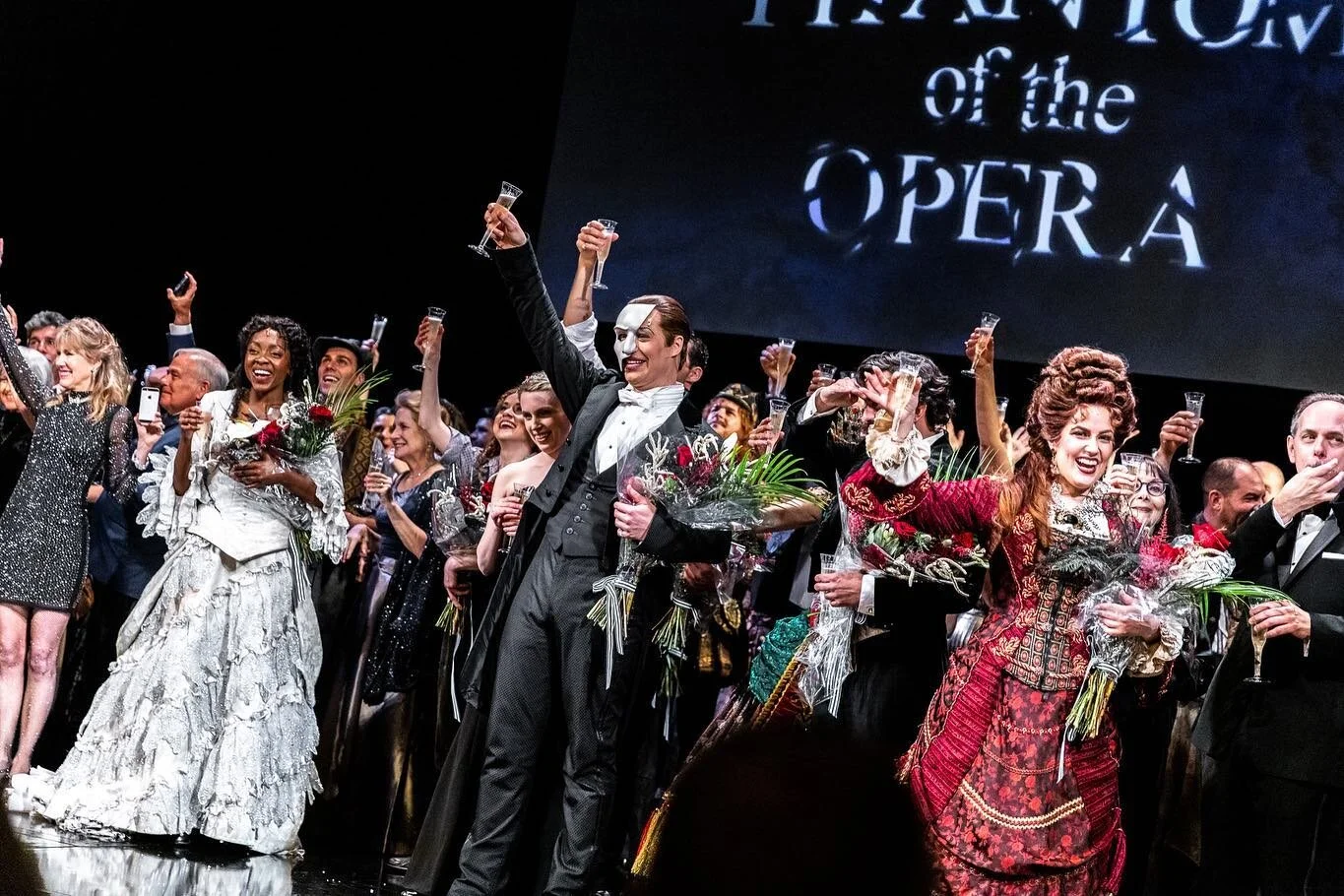 it&rsquo;s over now, the music of the night 🤍🎶

congratulations to this cast, crew and all of those past. what a run, what a legacy. 

shot for @playbill