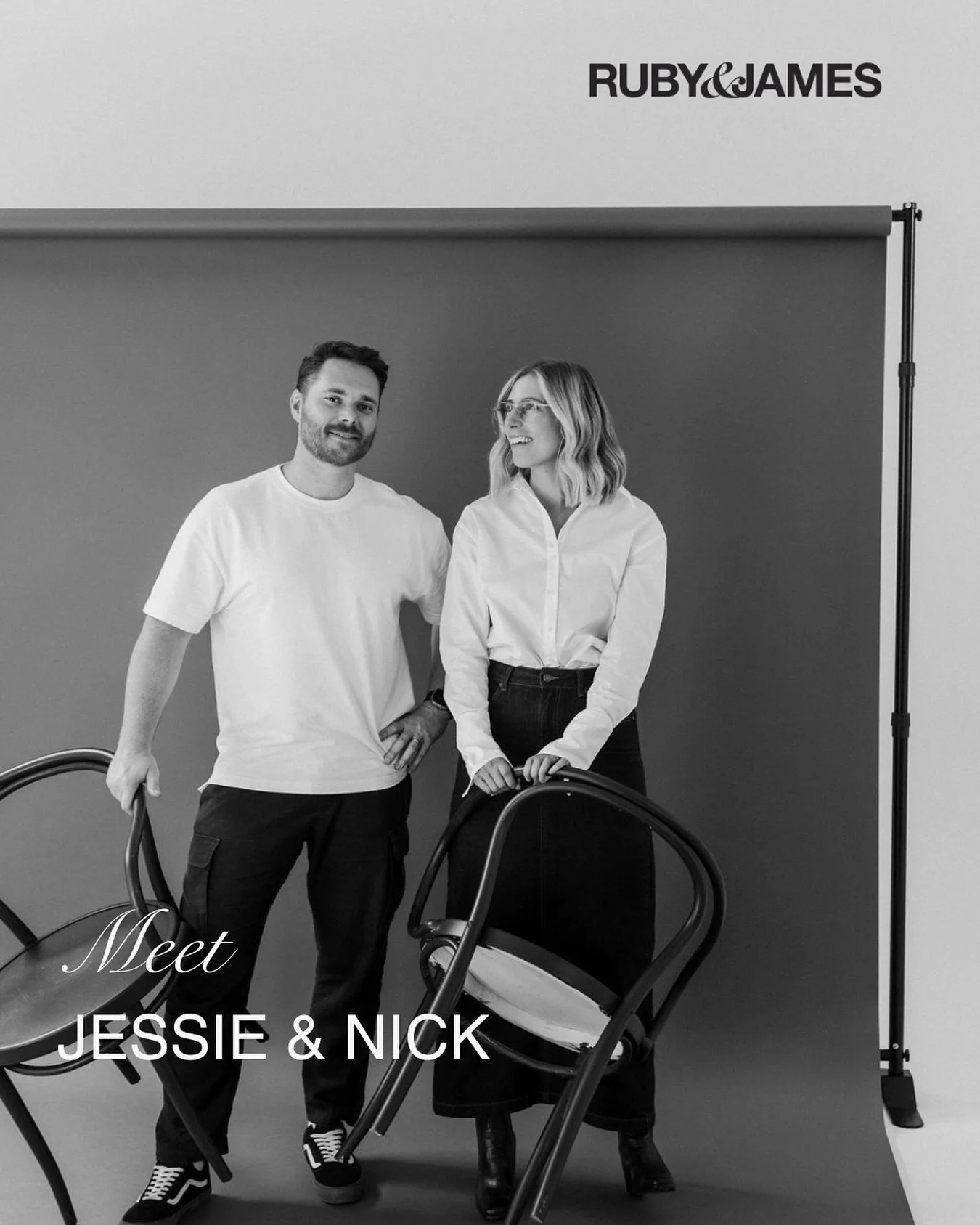 Hi, we&rsquo;re Jessie &amp; Nick - husband and wife duo behind Ruby &amp; James 🤎
It&rsquo;s been a little while since we popped up here, so we thought it was about time we reintroduced ourselves.
After a whirlwind winter filled with incredible eve
