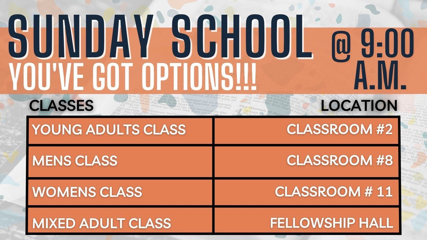 Join us for #SundaySchool! #WeAreBethel