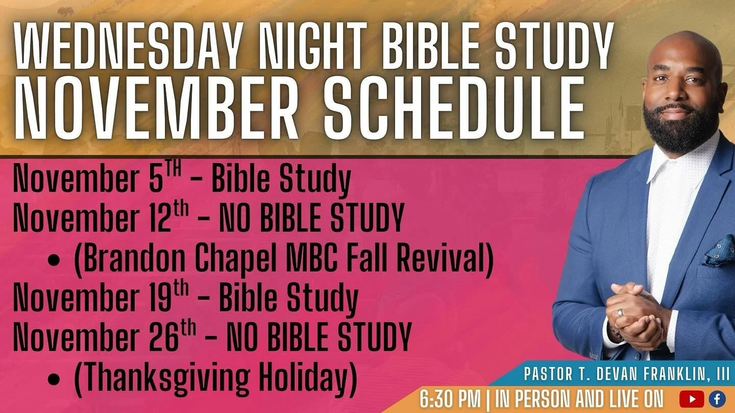 Midweek recharge? ✔️
Community? ✔️
God’s presence? Always. 🙌🏾
See you at Bible Study, Bethel Family — November’s schedule is up, so no excuses 😌
Drop a “💜” if you plan on coming in!
#WeAreBethel