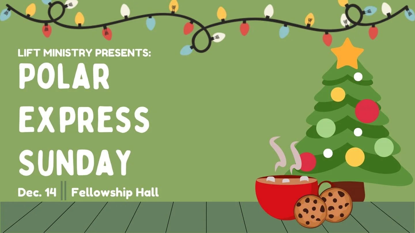 Get your hot cocoa ready, Bethel Youth! LIFT Ministry's Polar Express is rolling into service on Dec 14th! Please gather in the fellowship hall by the start of service next Sunday. Don't miss it! 🚂🎄✝️ #wearebethel