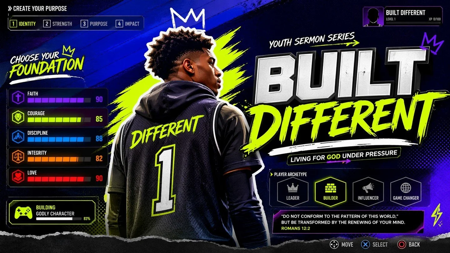 🔥 Built Different &ndash; Continues This Sunday

The world applies pressure&hellip; but God calls you to stand.

This Sunday, we continue our Built Different youth sermon series&mdash;focused on faith, identity, and living for God when it&rsquo;s no