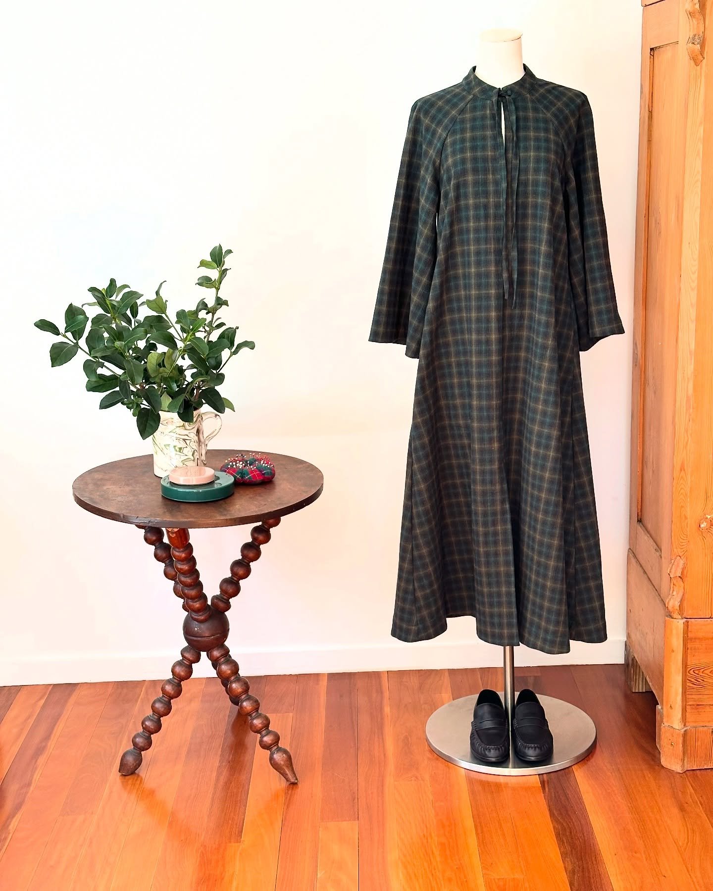 Plaid day dress in 100% cotton, designer dead stock from @circularsourcing Now available for pre oder in SM or ML. DM or email for details. #madeinqueensland #supportlocal