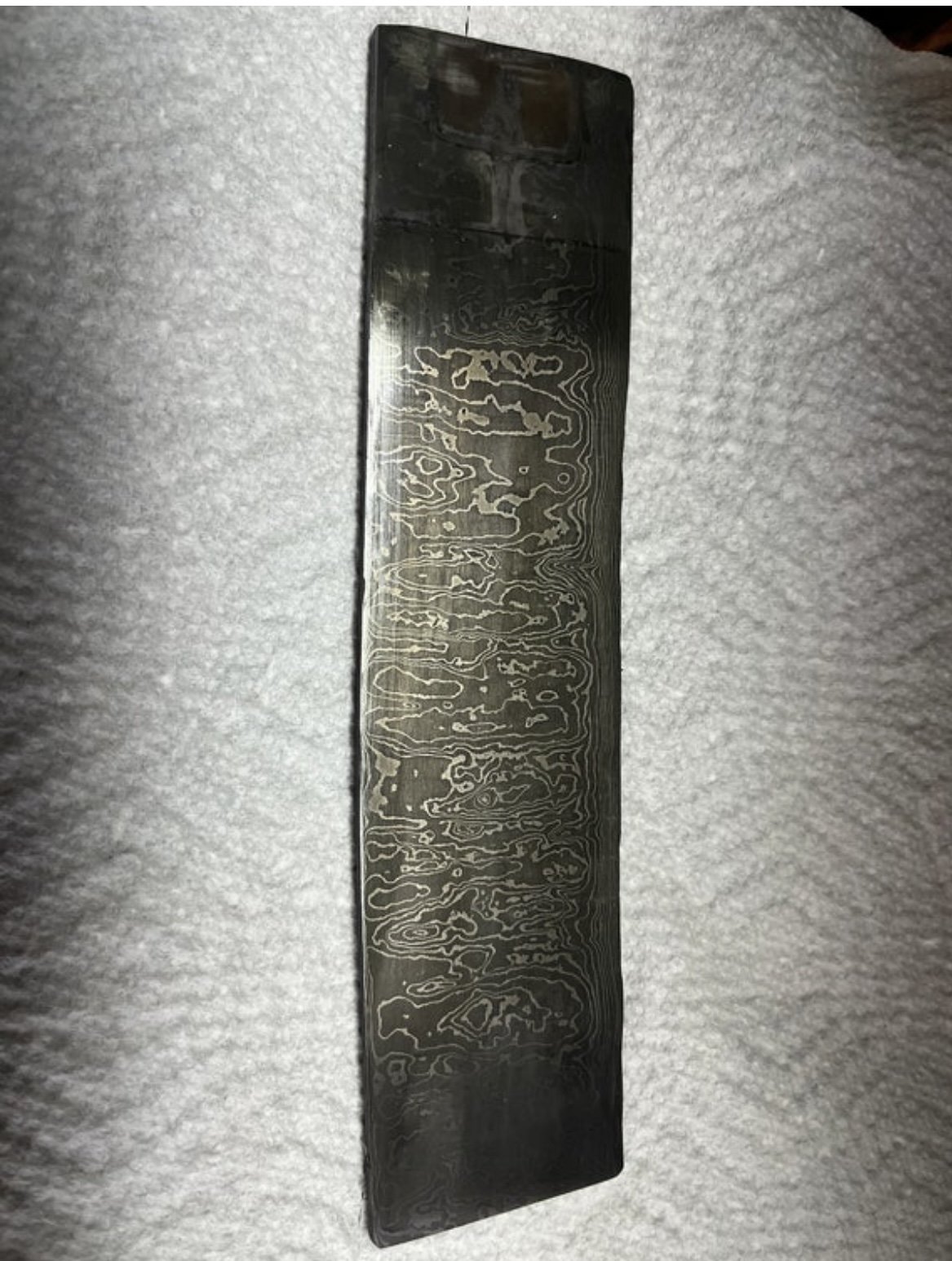 100 Layer Random Pattern Damascus Bar