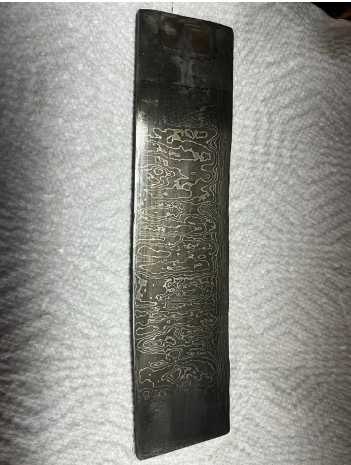 500 Layer Random Pattern Damascus Bar